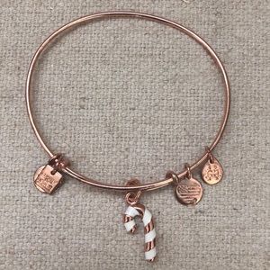 Alex and Ani candy cane bracelet- rose gold